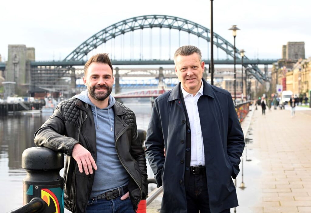 Mammoth founder and CEO John Tuton (left) with Mark Wharton, Senior Portfolio Executive at NEL Fund Managers